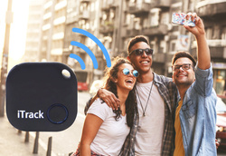 iTrack1 lokalizator kluczy Bluetooth GPS czarny