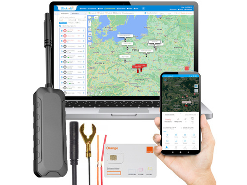 Lokalizator GPS 2G, pojazdów elektrycznych (WTL) + Karta Orange + Serwis Tracksolid Pro na 10 lat