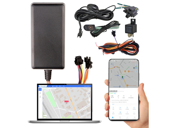 Lokalizator GPS 2G, do auta, odcięcie zapłonu (GT06N) + Karta telemetryczna + Serwis Tracksolid Pro na 1 rok