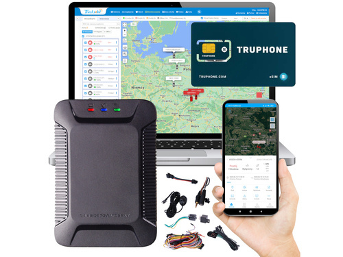 Lokalizator GPS 2G, flot pojazdów (X3)  + Karta telemetryczna + Serwis Tracksolid Pro na 10 lat