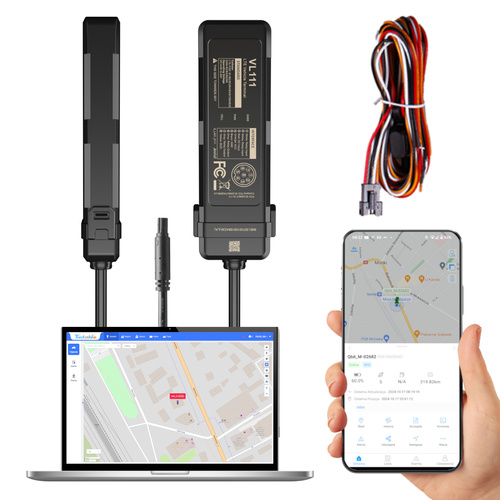 Lokalizator GPS 4G/2G, auta, motocykla 9-90V (VL111) + Karta telemetryczna + Serwis Tracksolid Pro na 1 rok