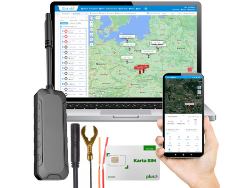 Lokalizator GPS 2G, pojazdów elektrycznych (WTL) + Karta Plus + Serwis Tracksolid Pro na 10 lat