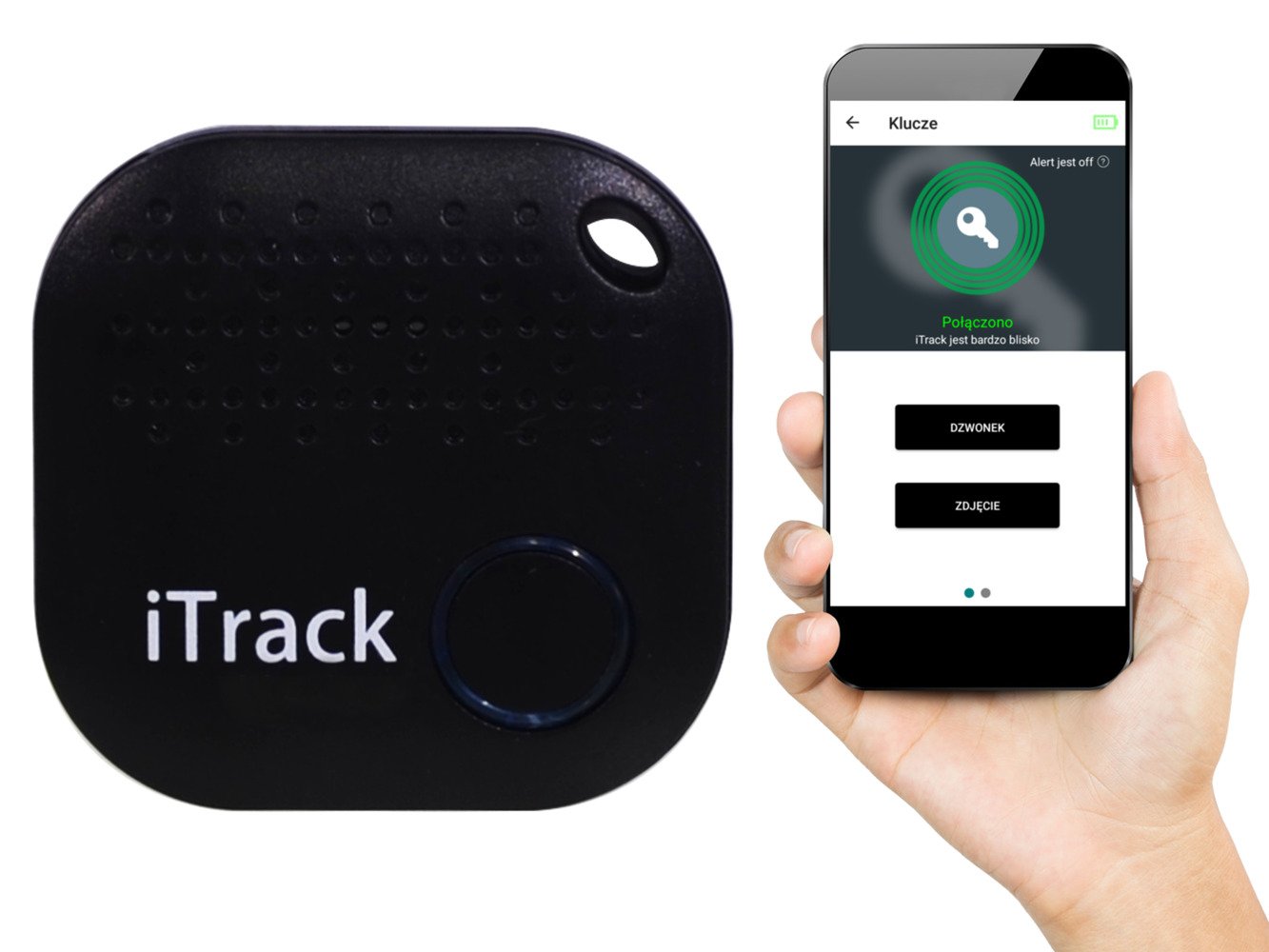 iTrack2 lokalizator kluczy Bluetooth GPS Czarny | Monitoring GPS Lokalizator kluczy bluetooth | elexpress.pl - sklep internetowy