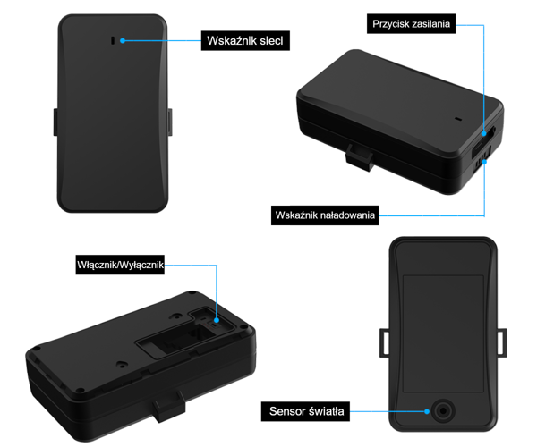 Lokalizator GPS bateryjny 10000mAh 4G + karta Orange + dostęp do Tracksolid Pro na 10 lat