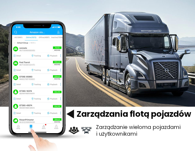 Lokalizator GPS bateryjny 10000mAh 4G + karta Play + dostęp do Tracksolid Pro na 10 lat