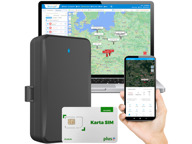 Lokalizator GPS bateryjny 10000mAh 4G + karta Plus + dostęp do Tracksolid Pro na 10 lat