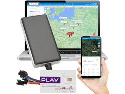 Lokalizator GPS pojazdów, odcięcie zapłonu + karta Play+ dostęp do Tracksolid Pro na 10 lat